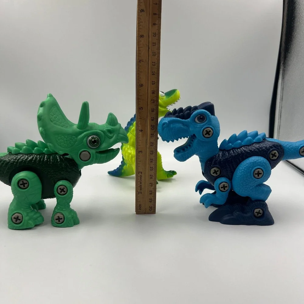 Take Apart Dinosaur Toys STEM Building Set 2pc wiith an‎ Extra T-Rex Toy
